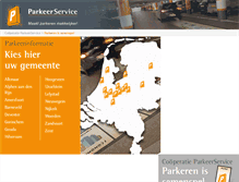 Tablet Screenshot of parkeerservice.nl